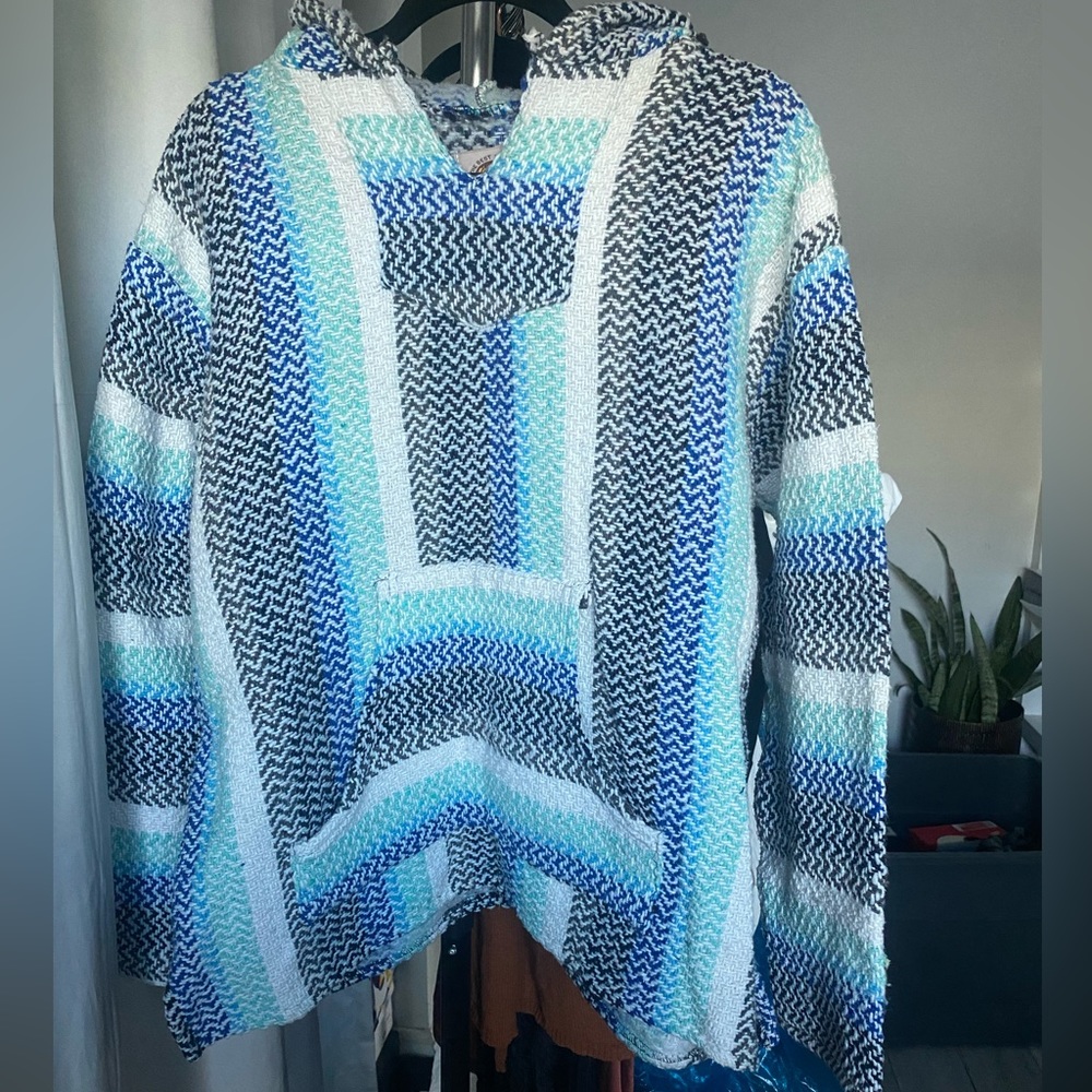 Unisex Mexican  poncho pullover hoodie